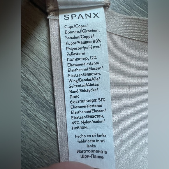 Spanx Sheerex Fit to You Textured Bra in Champagne Beige. Size S A - C NWOT! - Picture 11 of 11